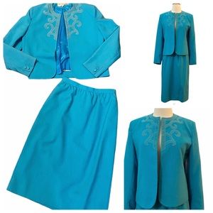 Vintage Adolph Schuman for Lilli Ann Skirt & Blazer Suit, Small